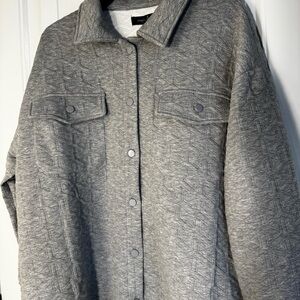 Simply Southern Gray Quilted Jacket NWT